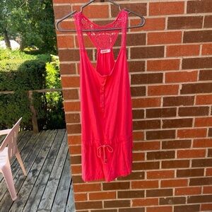 Y2K Romper with Crochet details